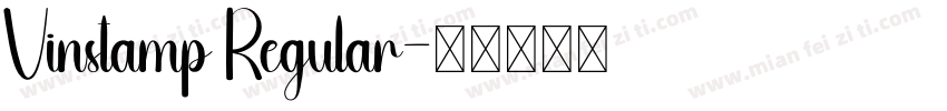 Vinstamp Regular字体转换